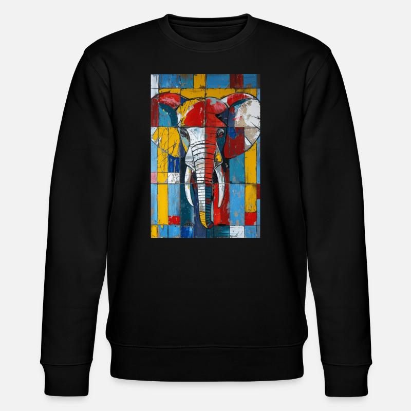Éléphant - Sweat bio CHANGER Stanley/Stella Unisexe - noir