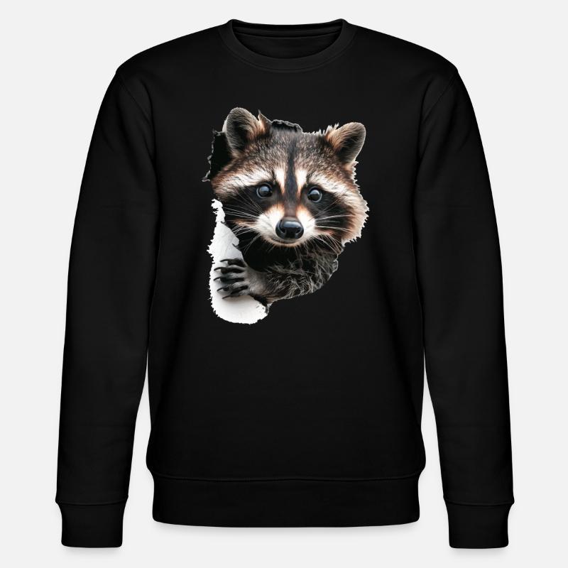 Raton laveur - Sweat bio CHANGER Stanley/Stella Unisexe - noir