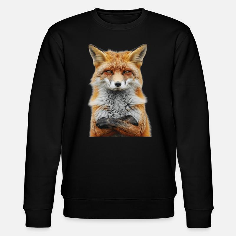 Fuchs - Stanley/Stella Unisex Bio-Sweatshirt CHANGER  - Schwarz