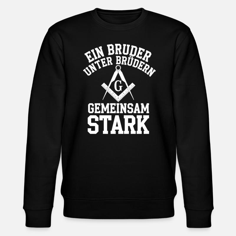 Freimaurer - Stanley/Stella Unisex Bio-Sweatshirt CHANGER  - Schwarz
