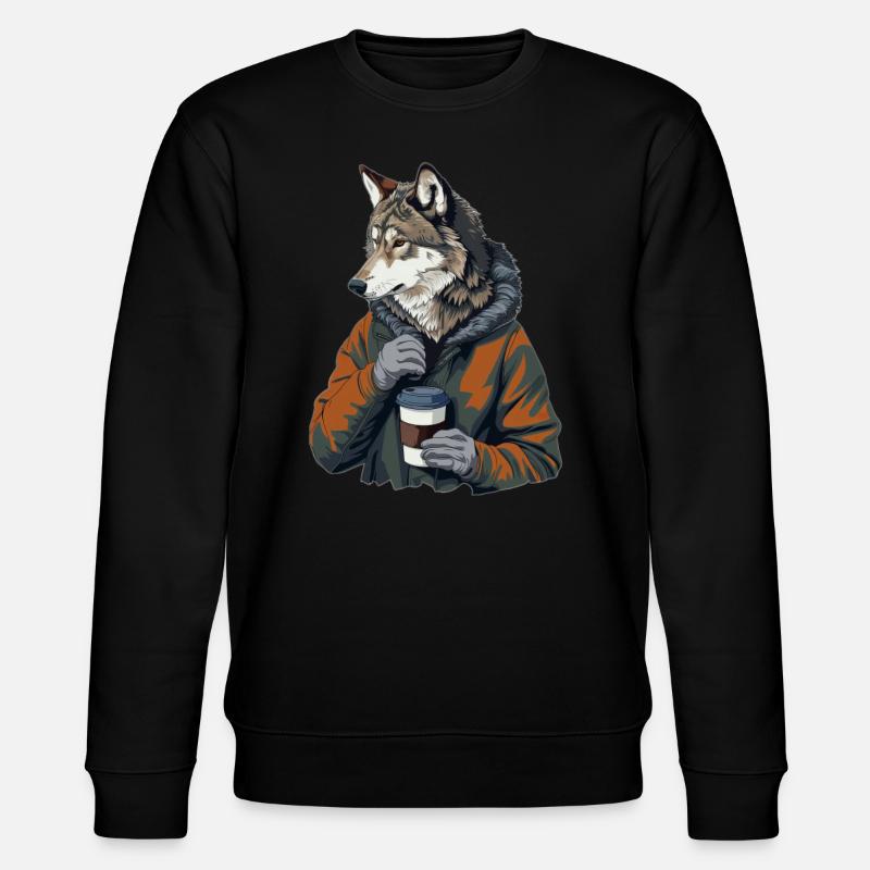 Loup - Sweat bio CHANGER Stanley/Stella Unisexe - noir