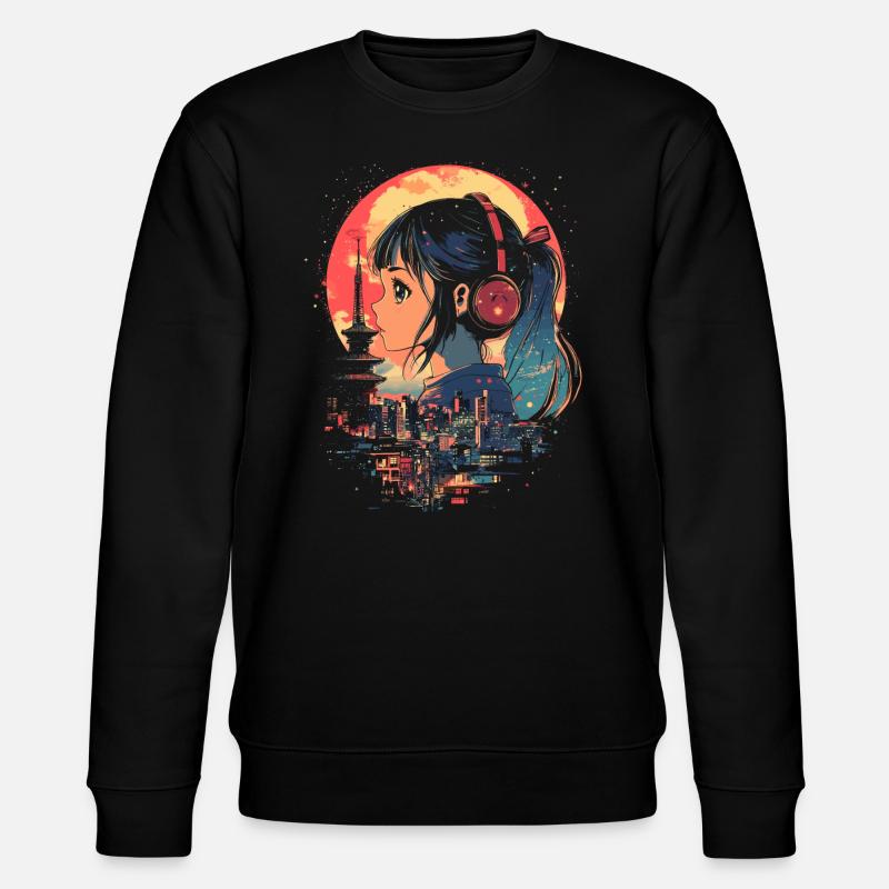 Fille d’Anime Japon - Sweat bio CHANGER Stanley/Stella Unisexe - noir