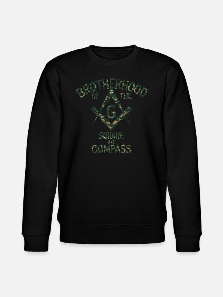 Mason Masonic Camo Freemason - Stanley/Stella CHANGER Unisex Organic Sweatshirt - black