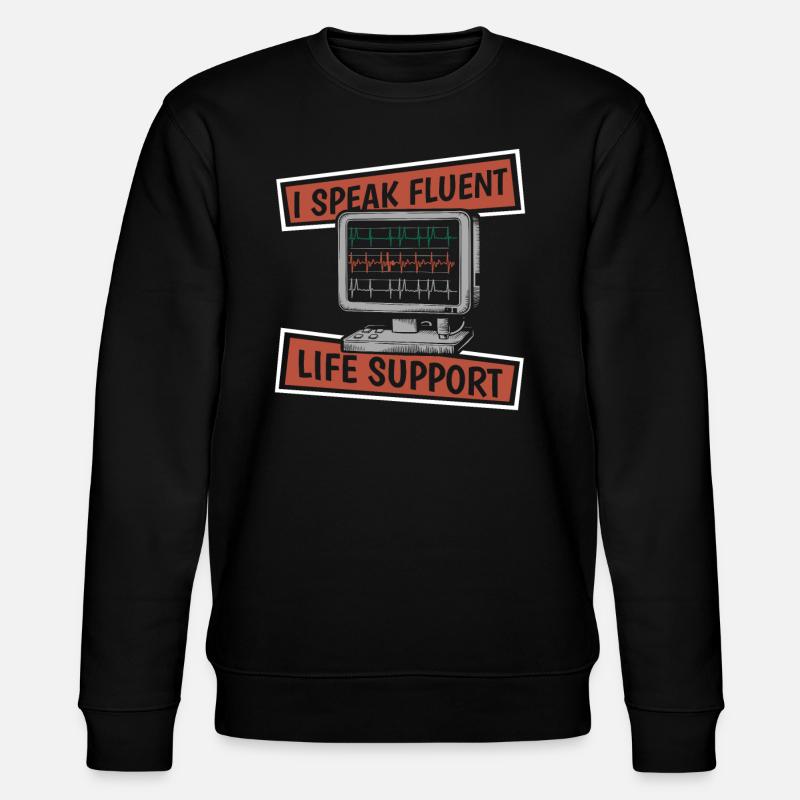 Intensivpfleger - Stanley/Stella Unisex Bio-Sweatshirt CHANGER  - Schwarz