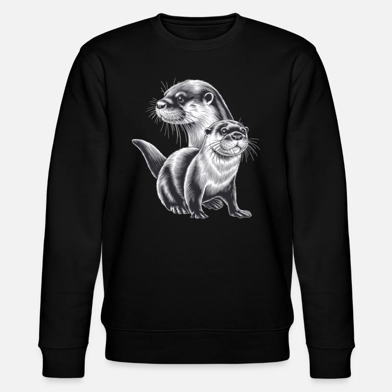 Otter - Stanley/Stella Unisex Bio-Sweatshirt CHANGER  - Schwarz