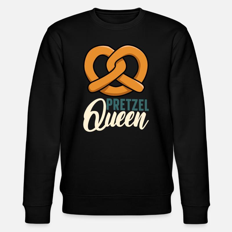 Bretzel Brezeln Bäcker Backwaren - Stanley/Stella Unisex Bio-Sweatshirt CHANGER - Schwarz