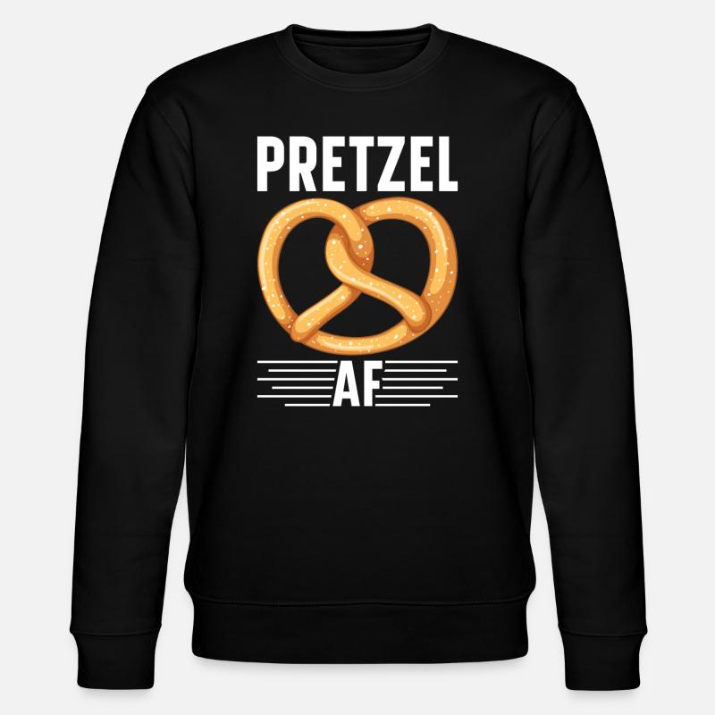 Bretzel Brezeln Bäcker Backwaren - Stanley/Stella Unisex Bio-Sweatshirt CHANGER - Schwarz