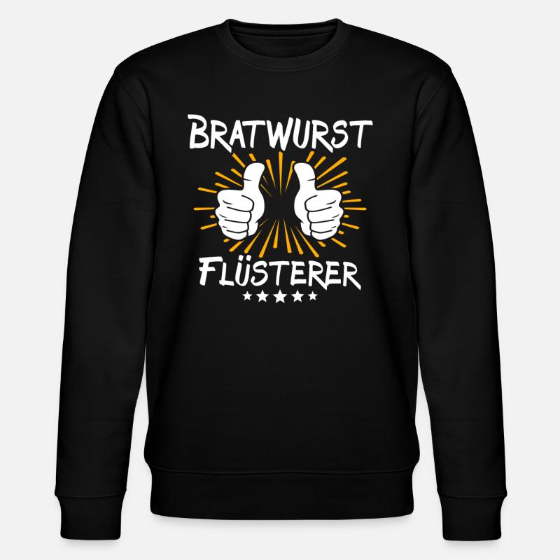 Bratwurst Spruch - Stanley/Stella Unisex Bio-Sweatshirt CHANGER  - Schwarz