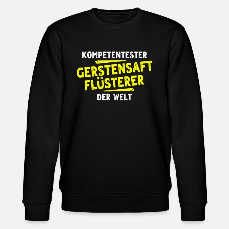 Gerstensaft Geschenk - Stanley/Stella Unisex Bio-Sweatshirt CHANGER  - Schwarz