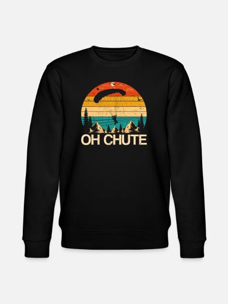Parachute Fire Camp -Junkie -Parachutist - Stanley/Stella CHANGER Unisex Organic Sweatshirt - black