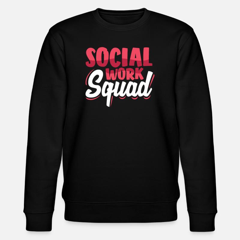 Social Work Squad - Stanley/Stella CHANGER Unisex Organic Sweatshirt - black