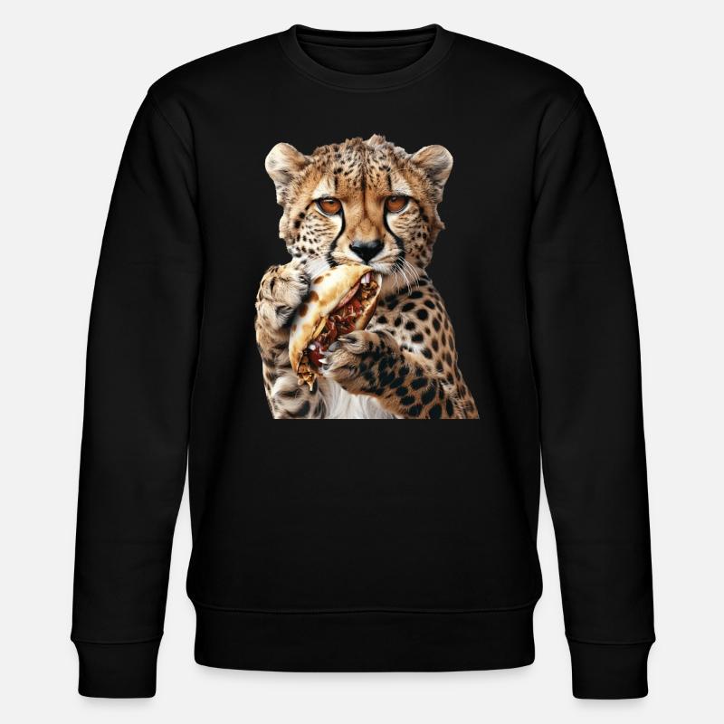 Gepard - Stanley/Stella Unisex Bio-Sweatshirt CHANGER  - Schwarz