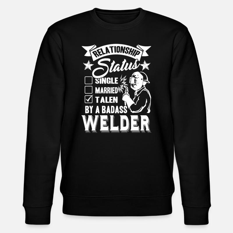 Welder Relationship Status - Stanley/Stella CHANGER Unisex Organic Sweatshirt - black