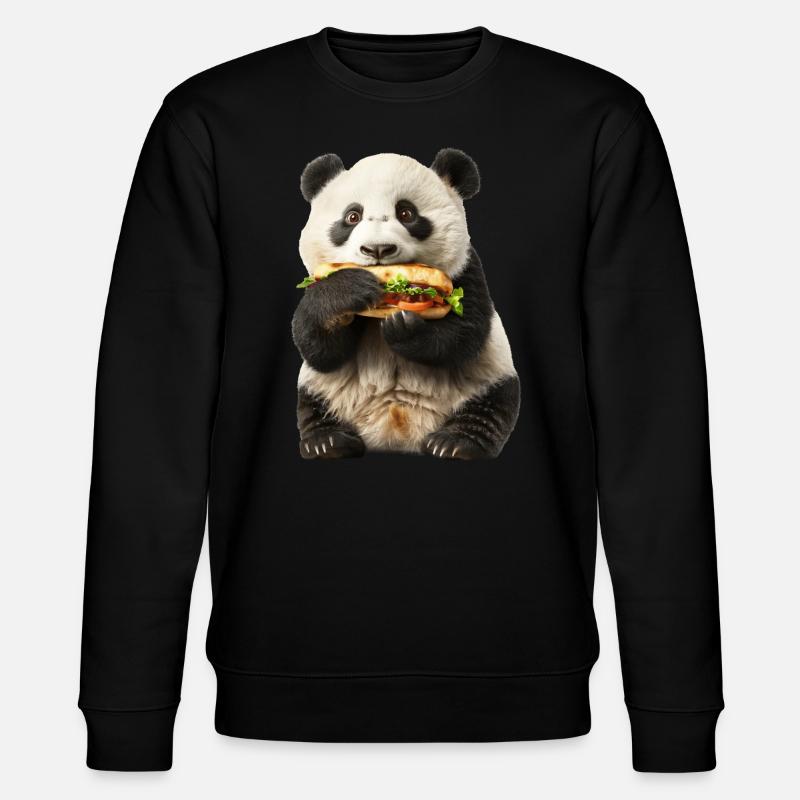 Panda - Stanley/Stella Unisex Bio-Sweatshirt CHANGER - Schwarz