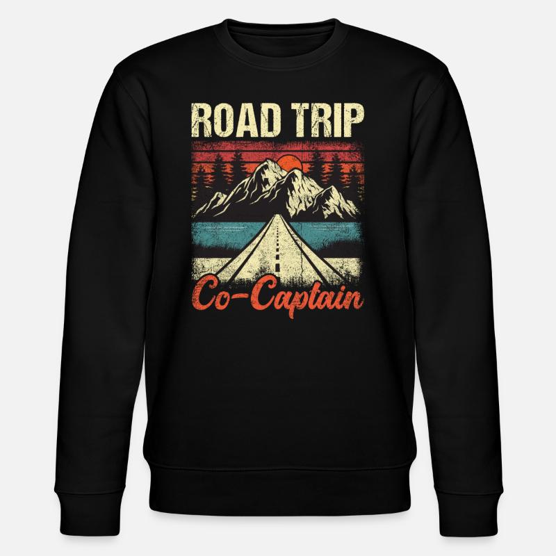 Road Trip Co-Captain - Stanley/Stella Unisex Bio-Sweatshirt CHANGER  - Schwarz