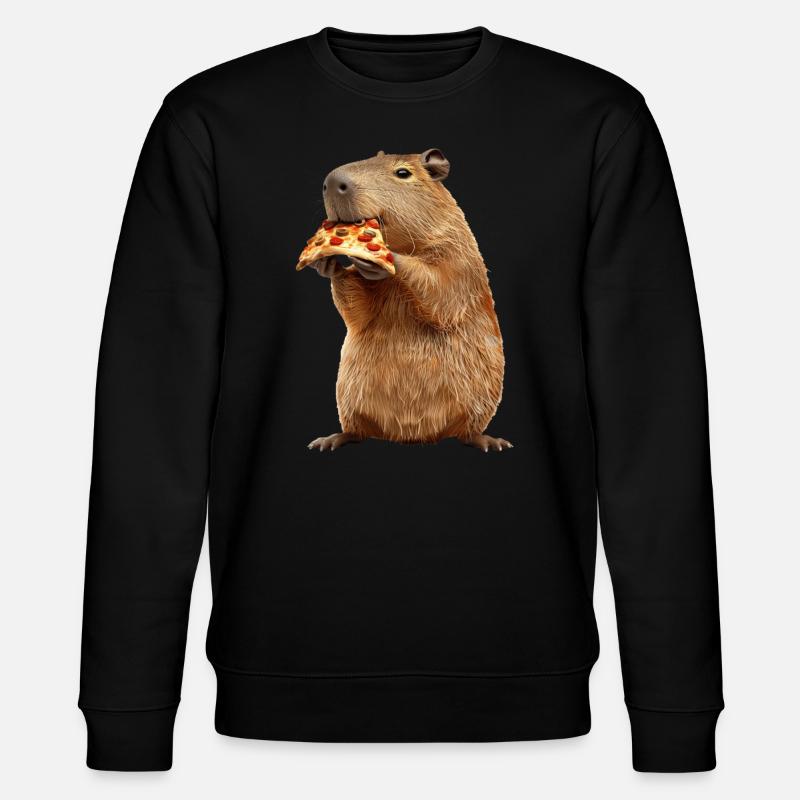 Wasserschwein - Stanley/Stella Unisex Bio-Sweatshirt CHANGER  - Schwarz