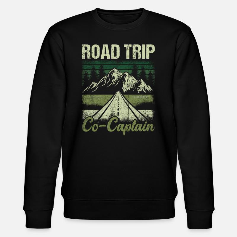 Road Trip Co-Captain - Stanley/Stella Unisex Bio-Sweatshirt CHANGER - Schwarz