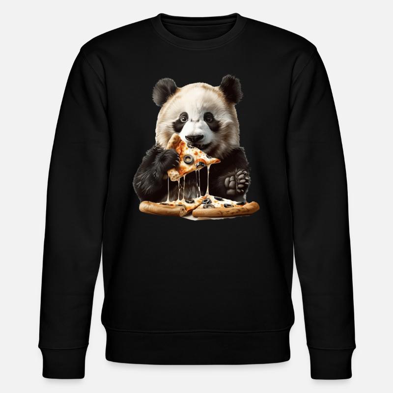 Panda - Stanley/Stella Unisex Bio-Sweatshirt CHANGER  - Schwarz