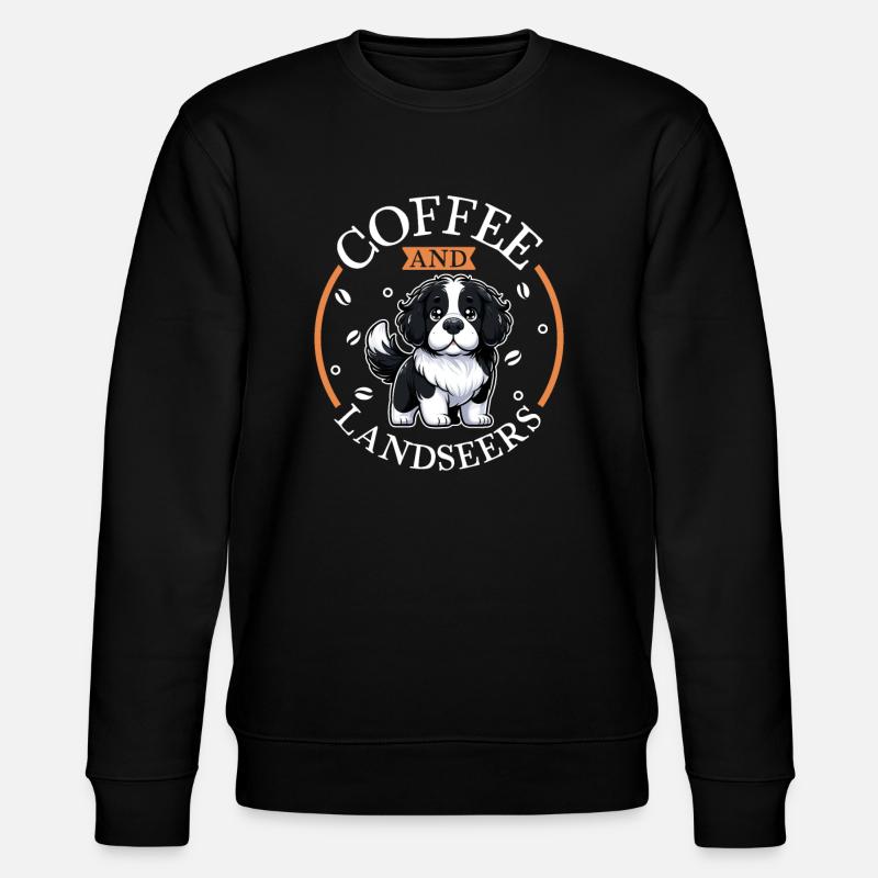 Café et Landseer - Sweat bio CHANGER Stanley/Stella Unisexe - noir