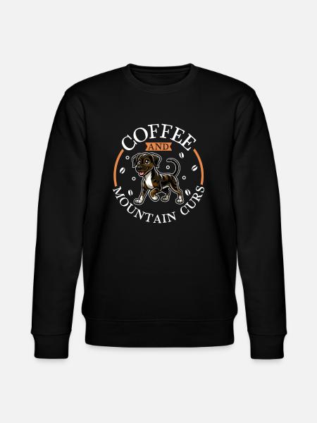 Coffee and Mountain Cur - Stanley/Stella CHANGER Unisex Organic Sweatshirt - black