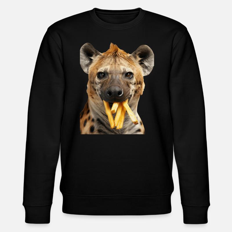 Hyäne - Stanley/Stella Unisex Bio-Sweatshirt CHANGER  - Schwarz