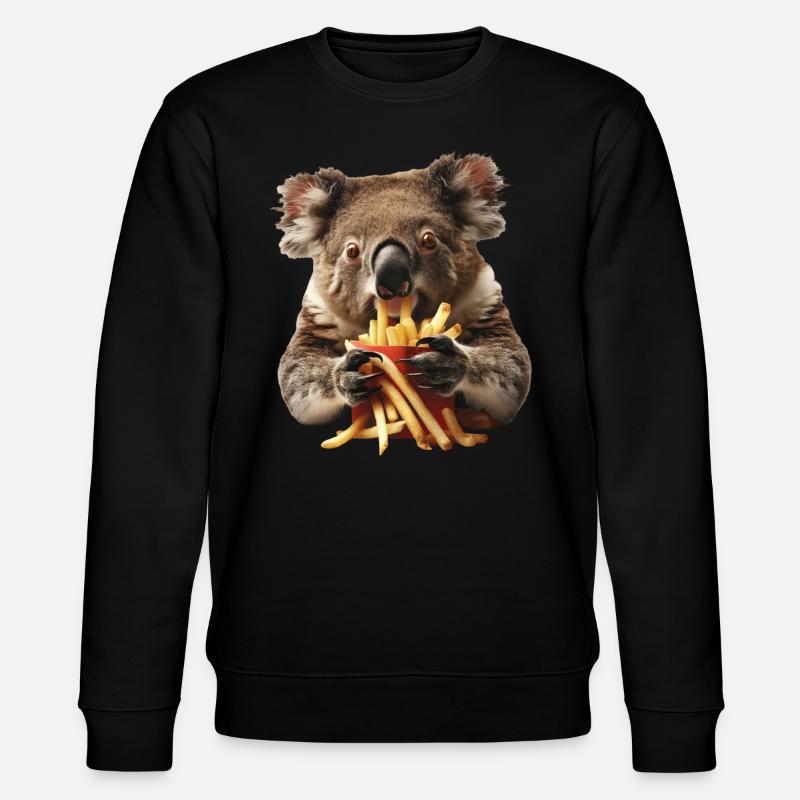 Koala - Stanley/Stella Unisex Bio-Sweatshirt CHANGER  - Schwarz