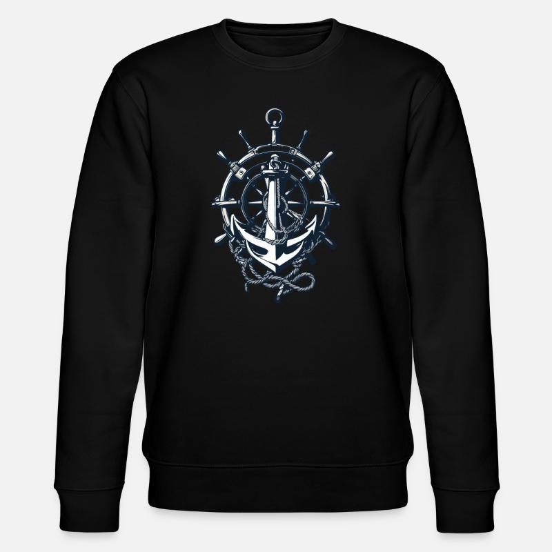 Capitaine Volant Ancre Aventure Bénédiction - Sweat bio CHANGER Stanley/Stella Unisexe - noir