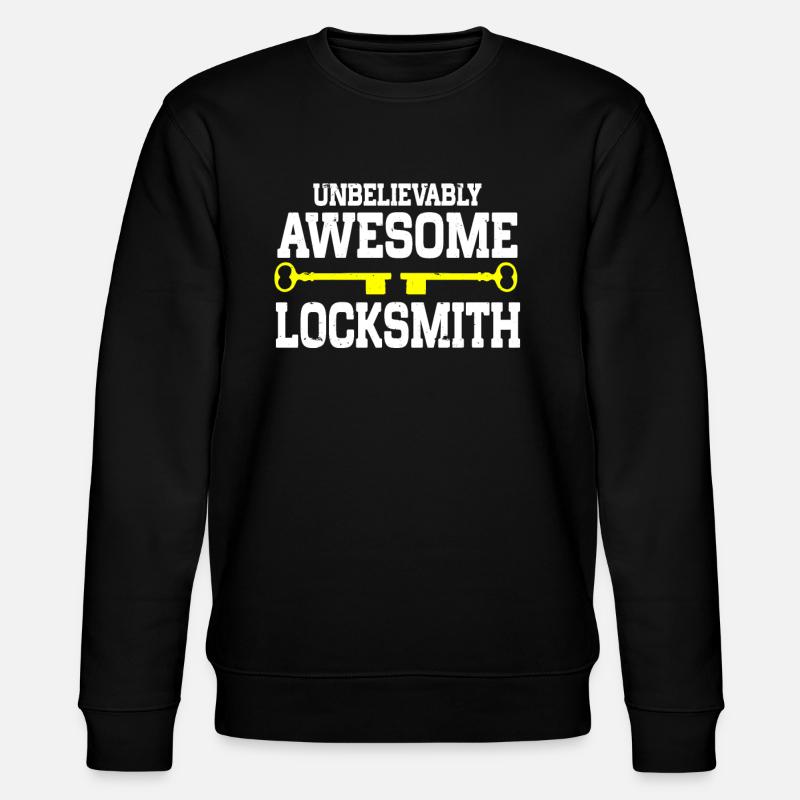 Locksmith Lockpicking Lockpicker - Stanley/Stella Unisex Bio-Sweatshirt CHANGER  - Schwarz