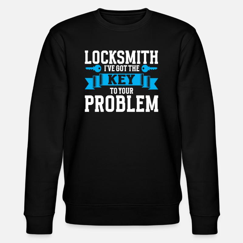 Locksmith Lockpicking Lockpicker - Stanley/Stella Unisex Bio-Sweatshirt CHANGER  - Schwarz
