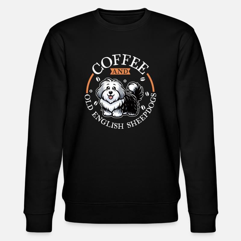 Café et Bobtail - Sweat bio CHANGER Stanley/Stella Unisexe - noir