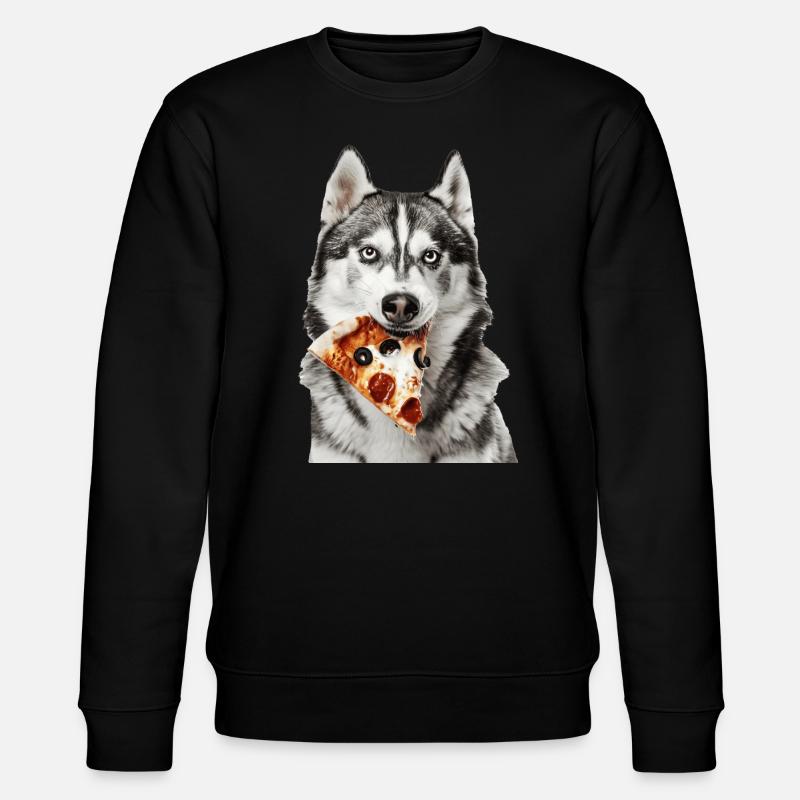 Sibirischer Husky - Stanley/Stella Unisex Bio-Sweatshirt CHANGER  - Schwarz