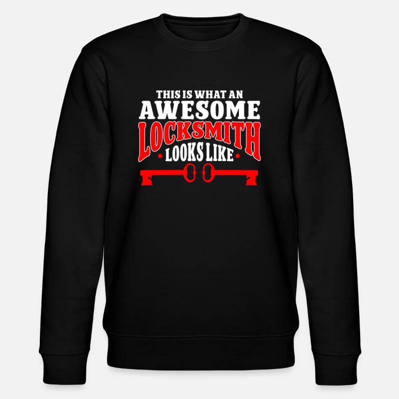 Locksmith Lockpicking Lockpicker - Stanley/Stella Unisex Bio-Sweatshirt CHANGER  - Schwarz