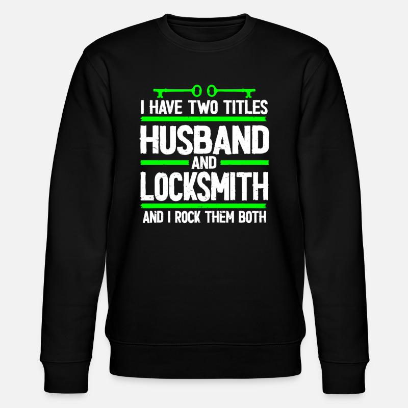 Locksmith Lockpicking Lockpicker - Stanley/Stella Unisex Bio-Sweatshirt CHANGER  - Schwarz