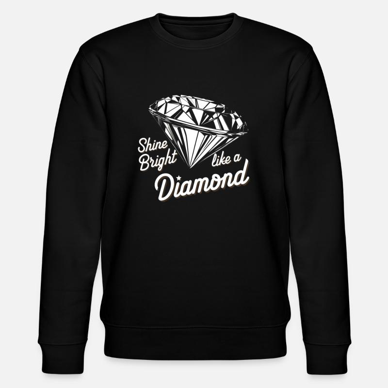 Brille comme un diamant - Sweat bio CHANGER Stanley/Stella Unisexe - noir