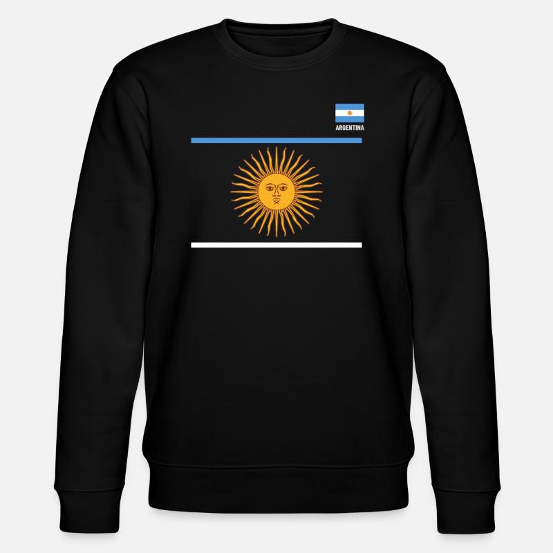 Argentine Cadeau Argentine Drapeau argentin - Sweat bio CHANGER Stanley/Stella Unisexe - noir
