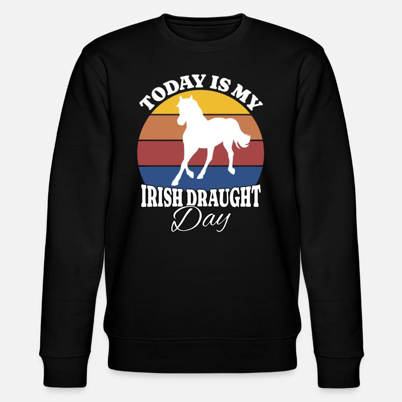 Irisches Zugpferd Irish Draught - Stanley/Stella CHANGER Unisex Organic Sweatshirt - black