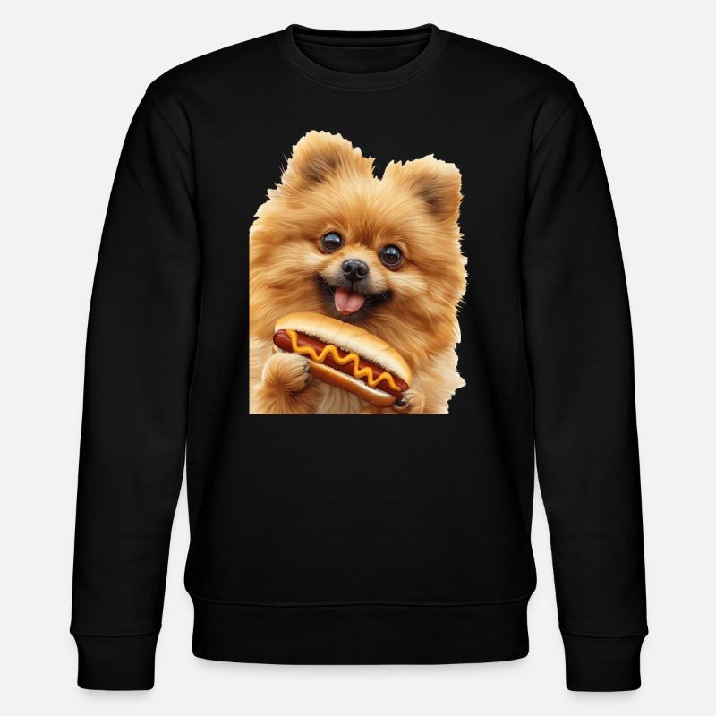 Zwergspitz - Stanley/Stella Unisex Bio-Sweatshirt CHANGER  - Schwarz