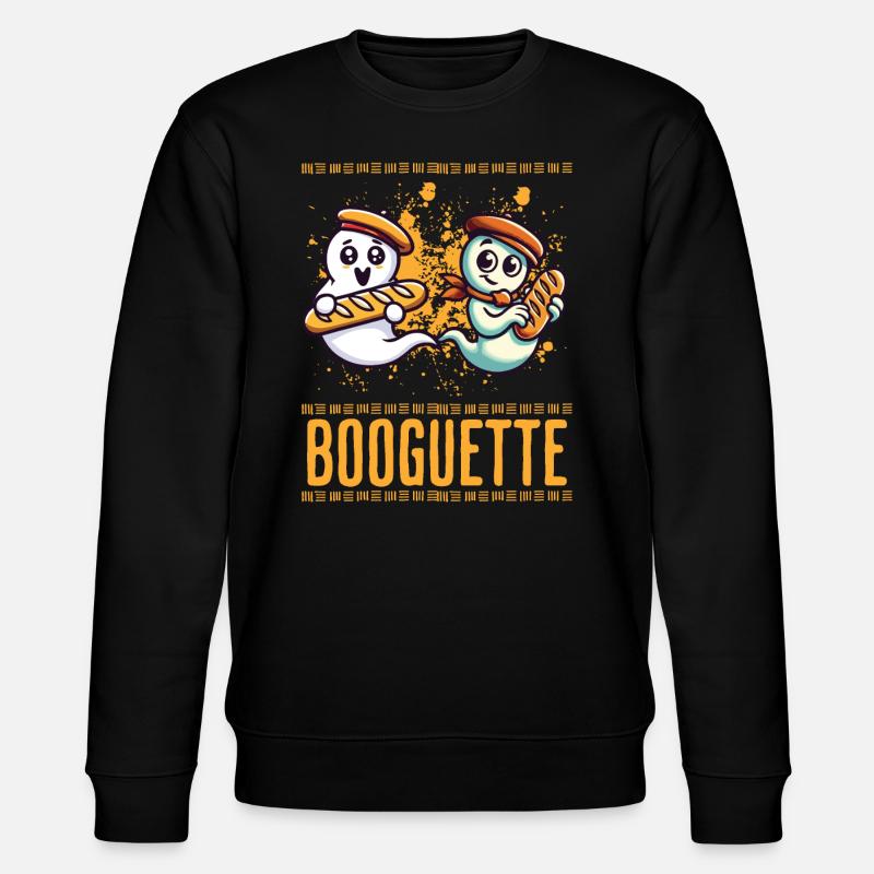 Baguette Ghost Booguette Fun - Sweat bio CHANGER Stanley/Stella Unisexe - noir