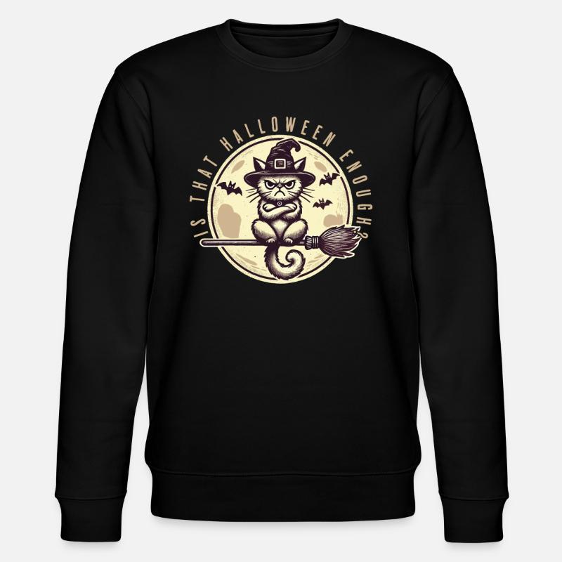 Halloween suffit-il chat sorcière - Sweat bio CHANGER Stanley/Stella Unisexe - noir