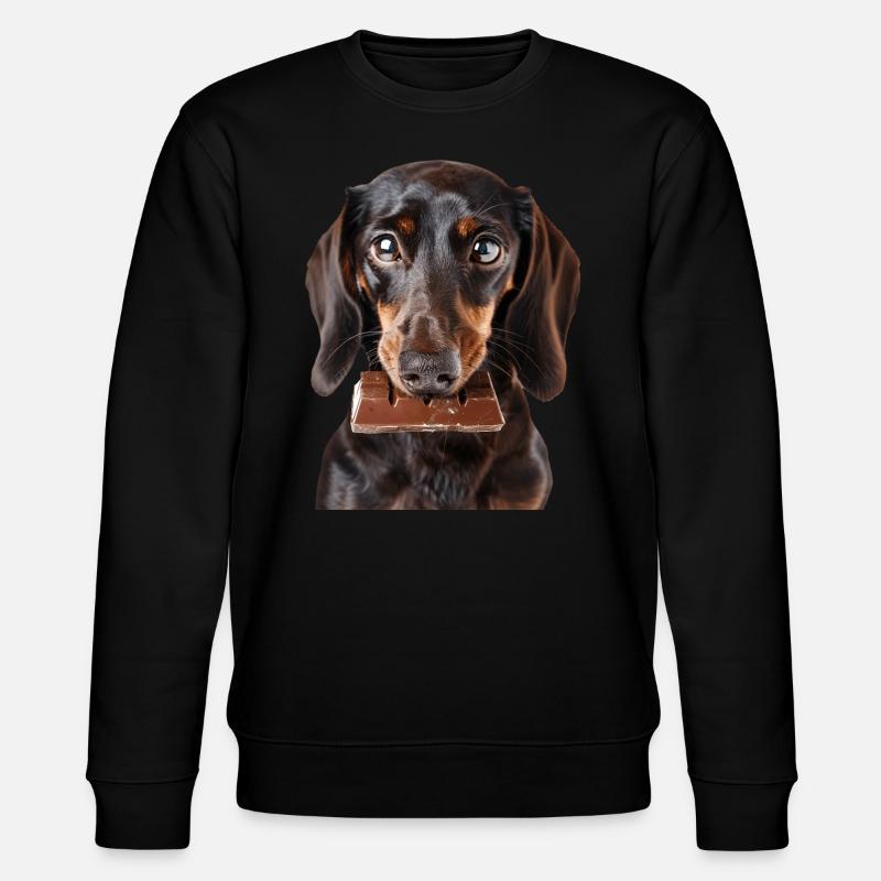 Dachshund - Stanley/Stella CHANGER Unisex Organic Sweatshirt - black