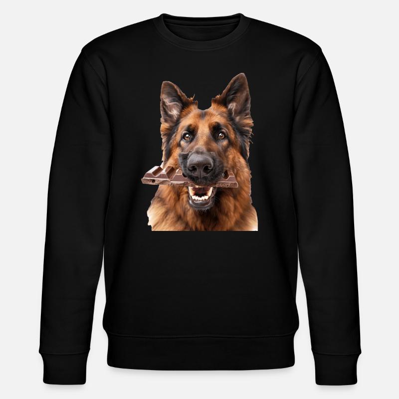 Deutscher Schäferhund - Stanley/Stella Unisex Bio-Sweatshirt CHANGER  - Schwarz