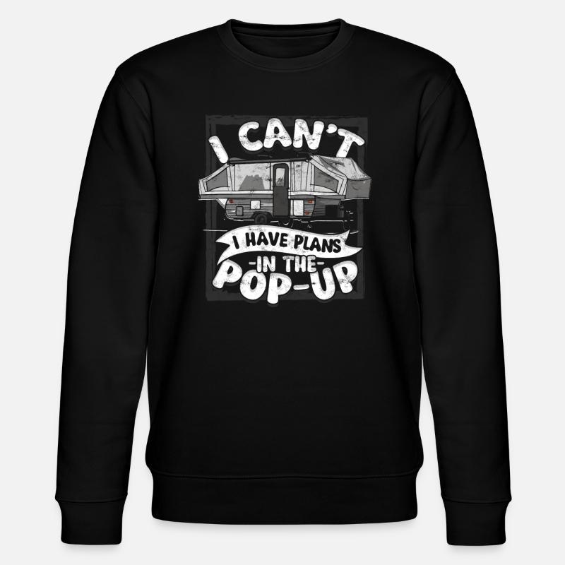 Pop Up Camper Faltcaravan - Stanley/Stella Unisex Bio-Sweatshirt CHANGER - Schwarz