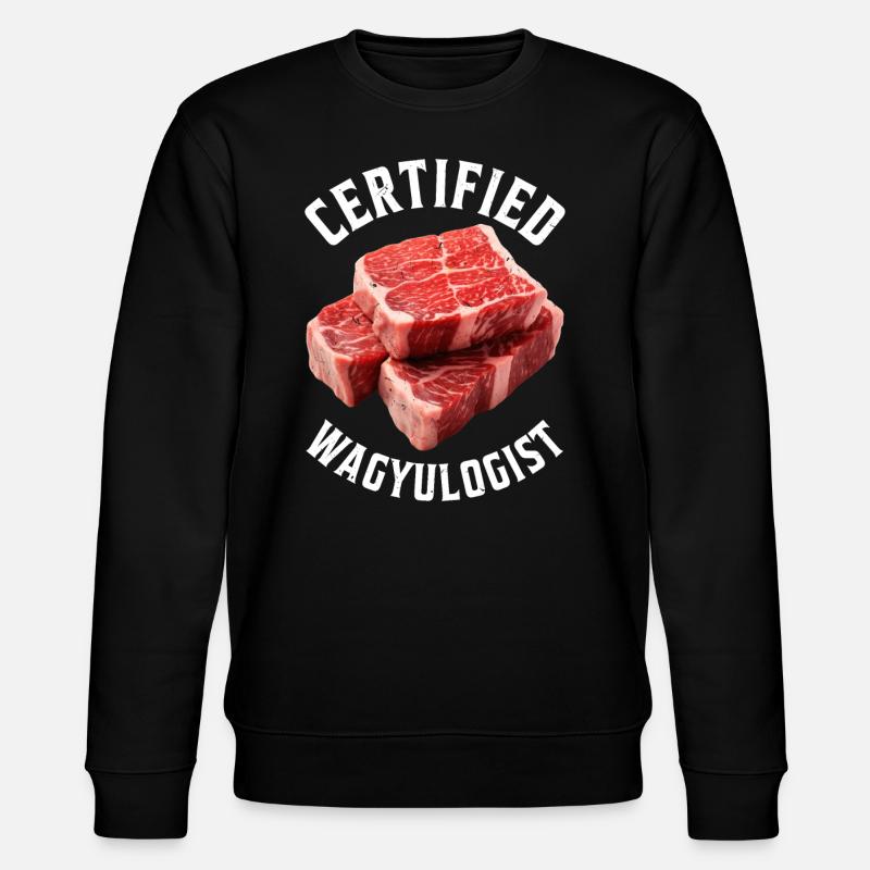 Wagyu Steak - Stanley/Stella Unisex Bio-Sweatshirt CHANGER  - Schwarz