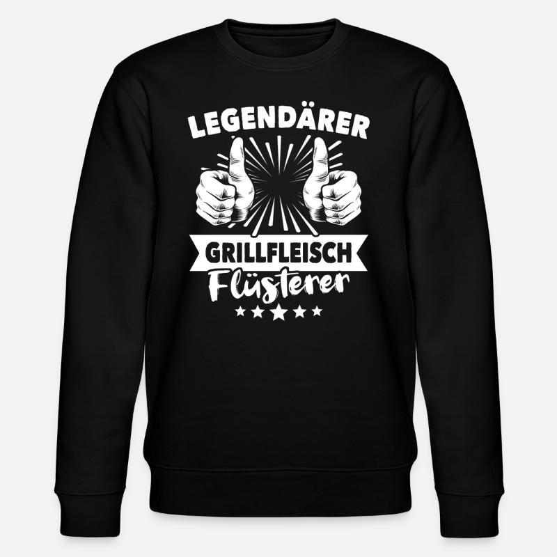 Grillfleisch Legende - Stanley/Stella Unisex Bio-Sweatshirt CHANGER - Schwarz