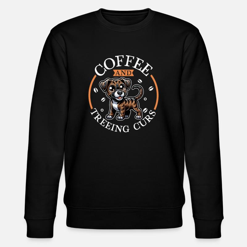 Coffee and Treeing Cur - Stanley/Stella CHANGER Unisex Organic Sweatshirt - black