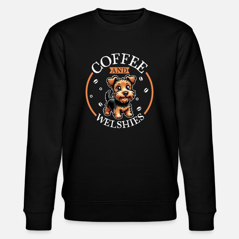 Café et Welsh Terrier - Sweat bio CHANGER Stanley/Stella Unisexe - noir