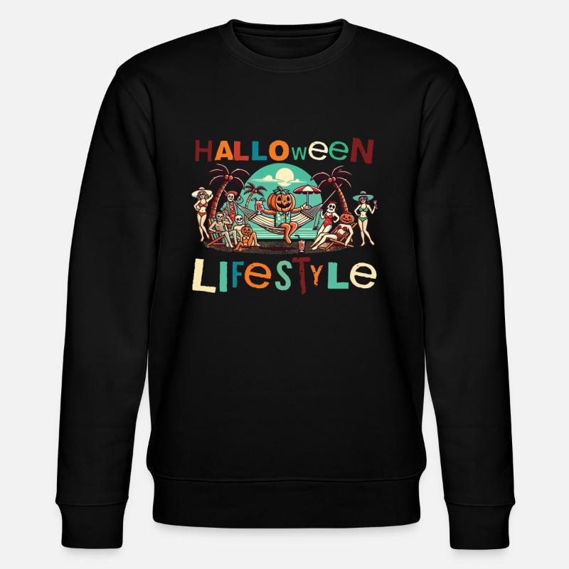 Style de vie détendu d’Halloween - Sweat bio CHANGER Stanley/Stella Unisexe - noir