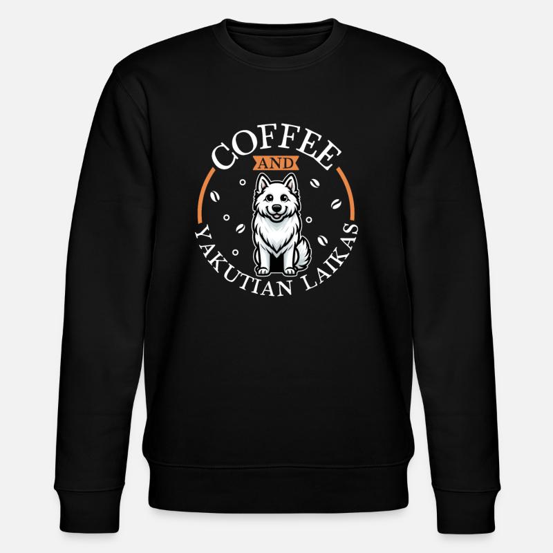 Café et Yakutskaya Laika - Sweat bio CHANGER Stanley/Stella Unisexe - noir