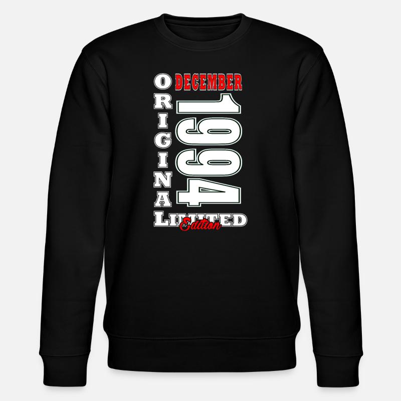 Dezember 1994 Geburtstag Dezember 1994 Dezember - Stanley/Stella Unisex Bio-Sweatshirt CHANGER  - Schwarz