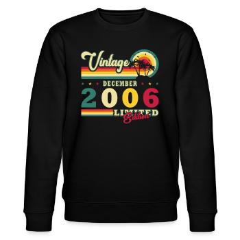December 2006 Birthday Gift - December 2006 - Stanley/Stella CHANGER Unisex Organic Sweatshirt - black - Front - Nik (191cm) & Marisol (170cm)